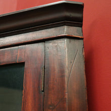 Load image into Gallery viewer, Antique Georgian Corner Cabinet, Glass Door to Upper Section. B12445
