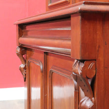 Load image into Gallery viewer, Antique Australian Cedar 4 Door 2 Height Bookcase or China Cabinet. B13105
