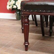 Load image into Gallery viewer, x SOLD Six Dining Chairs or Kitchen Chairs. English, Mahogany and Leather, circa 1870. B12450
