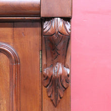 Load image into Gallery viewer, Antique Australian Cedar 4 Door 2 Height Bookcase or China Cabinet. B13105
