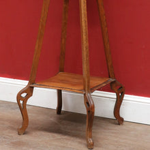 Load image into Gallery viewer, x SOLD Antique French Art Nouveau Plant Stand with Shaped Top Tiered Base and Fretted Cut Out Detail. B12764
