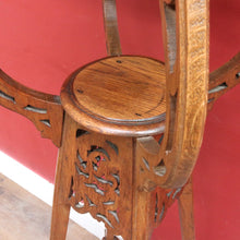 Load image into Gallery viewer, x SOLD Antique French Art Nouveau Plant Stand with Shaped Top Tiered Base and Fretted Cut Out Detail. B12764
