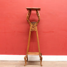 Load image into Gallery viewer, x SOLD Antique French Art Nouveau Plant Stand with Shaped Top Tiered Base and Fretted Cut Out Detail. B12764
