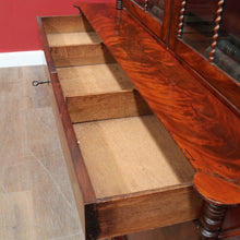 Load image into Gallery viewer, Antique English Flame Mahogany Two Part Bookcase Cabinet circa 1880. B13126
