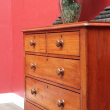 Load image into Gallery viewer, Antique Australian Cedar Five Drawer Chest of Drawers circa 1880. B13090
