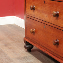 Load image into Gallery viewer, Antique Australian Cedar Five Drawer Chest of Drawers circa 1880. B13090
