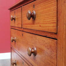 Load image into Gallery viewer, Antique Australian Cedar Five Drawer Chest of Drawers circa 1880. B13090
