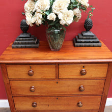 Load image into Gallery viewer, Antique Australian Cedar Five Drawer Chest of Drawers circa 1880. B13090
