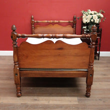 Load image into Gallery viewer, Antique Australian Cedar and Blackwood Bed and Custom Mattress. Tasmania c1850. B12449

