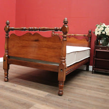 Load image into Gallery viewer, Antique Australian Cedar and Blackwood Bed and Custom Mattress. Tasmania c1850. B12449
