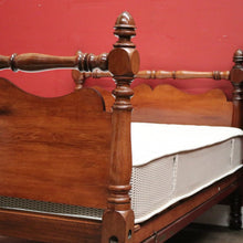 Load image into Gallery viewer, Antique Australian Cedar and Blackwood Bed and Custom Mattress. Tasmania c1850. B12449

