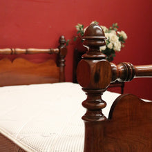 Load image into Gallery viewer, Antique Australian Cedar and Blackwood Bed and Custom Mattress. Tasmania c1850. B12449
