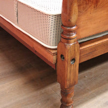 Load image into Gallery viewer, Antique Australian Cedar and Blackwood Bed and Custom Mattress. Tasmania c1850. B12449
