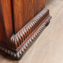 Load image into Gallery viewer, Antique English Rosewood Twin Pedestal Sideboard with Thomas Hope Scroll Backboard. B13102
