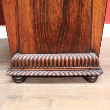 Load image into Gallery viewer, Antique English Rosewood Twin Pedestal Sideboard with Thomas Hope Scroll Backboard. B13102

