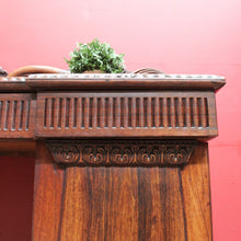 Load image into Gallery viewer, Antique English Rosewood Twin Pedestal Sideboard with Thomas Hope Scroll Backboard. B13102
