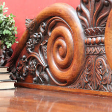 Load image into Gallery viewer, Antique English Rosewood Twin Pedestal Sideboard with Thomas Hope Scroll Backboard. B13102
