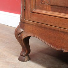 Load image into Gallery viewer, x SOLD French Oak Sideboard with Two Doors Two Drawers Brass Handles Key and Elaborate Carved Detail. B12701
