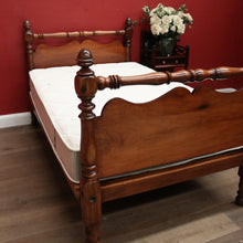 Load image into Gallery viewer, Antique Australian Cedar and Blackwood Bed and Custom Mattress. Tasmania c1850. B12449
