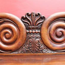 Load image into Gallery viewer, Antique English Rosewood Twin Pedestal Sideboard with Thomas Hope Scroll Backboard. B13102
