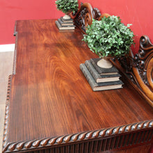 Load image into Gallery viewer, Antique English Rosewood Twin Pedestal Sideboard with Thomas Hope Scroll Backboard. B13102
