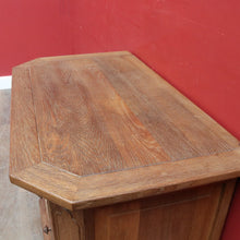 Load image into Gallery viewer, x SOLD Dutch Oak Cabinet with Three Drawers Bun Feet and Oak Handles. B12749
