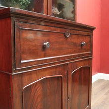 Load image into Gallery viewer, Antique English Mahogany Secretaire Bookcase Bureau or Bookcase with a Desk. B12471
