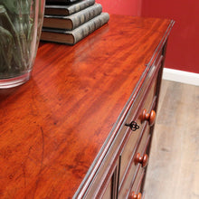 Load image into Gallery viewer, Antique English Mahogany Six Drawer Chest of Drawers, Graduating Drawers. B13130
