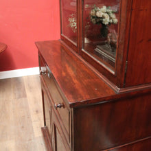 Load image into Gallery viewer, Antique English Mahogany Secretaire Bookcase Bureau or Bookcase with a Desk. B12471
