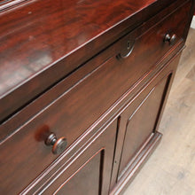 Load image into Gallery viewer, Antique English Mahogany Secretaire Bookcase Bureau or Bookcase with a Desk. B12471
