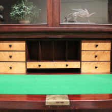 Load image into Gallery viewer, Antique English Mahogany Secretaire Bookcase Bureau or Bookcase with a Desk. B12471

