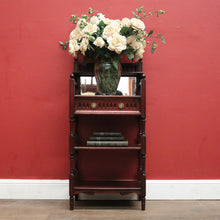 Load image into Gallery viewer, Mahogany Bedside Cabinet or Lamp / Side Cupboard with a Mirror Back, Tier Display. B12442
