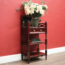 Load image into Gallery viewer, Mahogany Bedside Cabinet or Lamp / Side Cupboard with a Mirror Back, Tier Display. B12442
