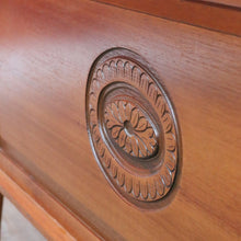 Load image into Gallery viewer, Vintage Australian Maple Lift Lid Blanket Box with Carved Floral Medallion Panel. B13125
