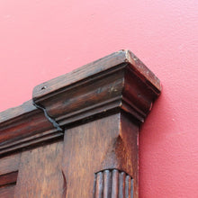 Load image into Gallery viewer, Large Antique French Oak and Gilt Brass Mantle Mirror with Bevelled Glass and Acanthus Leaf Crest. B12725
