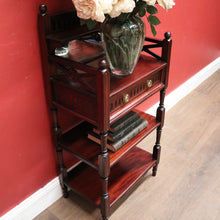 Load image into Gallery viewer, Mahogany Bedside Cabinet or Lamp / Side Cupboard with a Mirror Back, Tier Display. B12442

