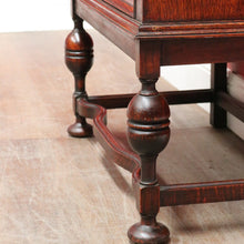 Load image into Gallery viewer, Antique English Oak Bureau Writing Desk with Fitted Interior and Four Drawers. B13045
