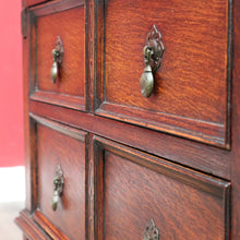 Load image into Gallery viewer, Antique English Oak Bureau Writing Desk with Fitted Interior and Four Drawers. B13045
