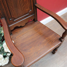 Load image into Gallery viewer, Pair of Antique French Armchairs with Ornate Tall Backs Central Panels and Shaped Arms. B12702
