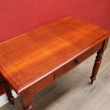Load image into Gallery viewer, Antique Australian Cedar Single Drawer Hall Table, Sofa Table or Small Desk. B13123
