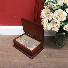 Load image into Gallery viewer, Antique Australian Cedar and Tin Lined Cigar or Cigarette Bin, Original Condition. B12458

