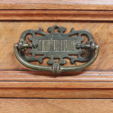 Load image into Gallery viewer, Antique Australian Walnut Marble Top Sideboard with Mirrored Carved Back. B13093
