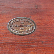 Load image into Gallery viewer, Antique Australian Walnut Marble Top Sideboard with Mirrored Carved Back. B13093
