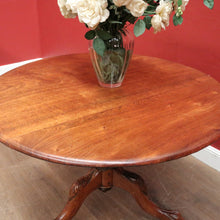 Load image into Gallery viewer, Antique Australian Cedar Dining Table with Pedestal Base and Lion Paw Feet. B12472
