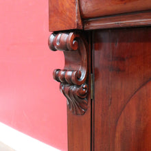 Load image into Gallery viewer, Antique English Mahogany Two Door Bookcase Cabinet with Original Glass. B13069

