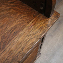 Load image into Gallery viewer, Antique American Oak Cutler Roll Top Twin Pedestal Desk, Office Desk. B13129
