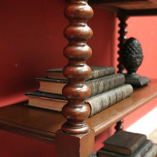 Load image into Gallery viewer, Antique French Walnut Chest of 6 Drawers, 2-tier Shelves, Bobbin Legs. B12303
