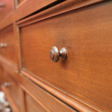 Load image into Gallery viewer, Antique French Walnut Chest of 6 Drawers, 2-tier Shelves, Bobbin Legs. B12303
