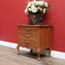 Load image into Gallery viewer, Vintage French Cabinet with Three Felt Lined Drawers for Jewellery or Silverware. B12863

