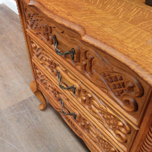 Load image into Gallery viewer, Vintage French Cabinet with Three Felt Lined Drawers for Jewellery or Silverware. B12863
